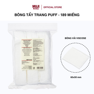 Bông Tẩy Trang Puff 189 Miếng 60x50mm MUJI