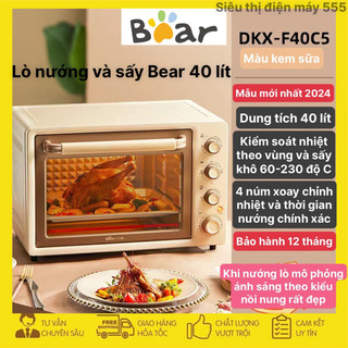 Lò nướng điện Bear DKX-F40C5 dung tích 40L với 3 chế độ nướng và sấy khô kiểm soát nhiệt độc lập