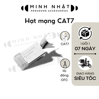 Đầu bấm mạng rj45 cat7 cho cáp chống nhiễu cat6a và cat7 ftp & sftp