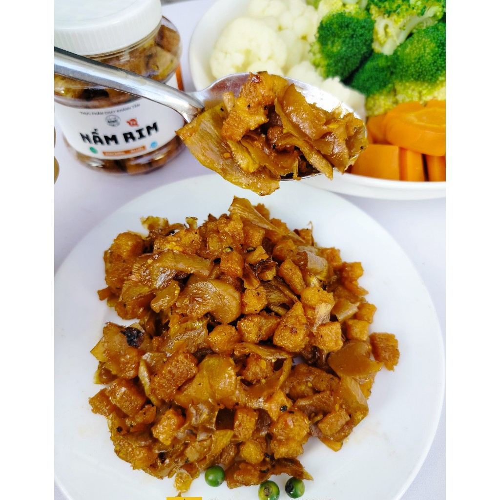 Nấm rim 100gr - Món chay ăn liền hấp dẫn ăn kèm với cơm Chay Khánh Tâm