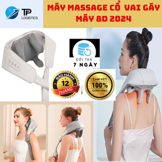 ( FREESHIP) Máy Massage Cổ Vai Gáy 8D Nén Nóng Hồng Ngoại ( Bản Nâng Cấp Hoàn Toàn Mới )