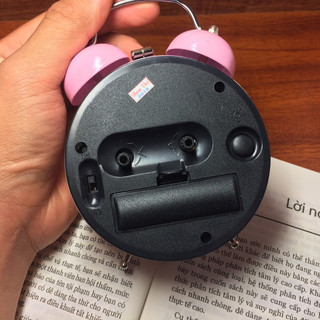 Đồng Hồ Báo Thức Mini Màu Hồng