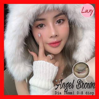  (Giá 1 chiếc) Angel Brown LUXY LENS 14mm 0-8 Độ Hàn Quốc Chính Hãng, Cam Kết Chất Lượng, Có Bảo Hành