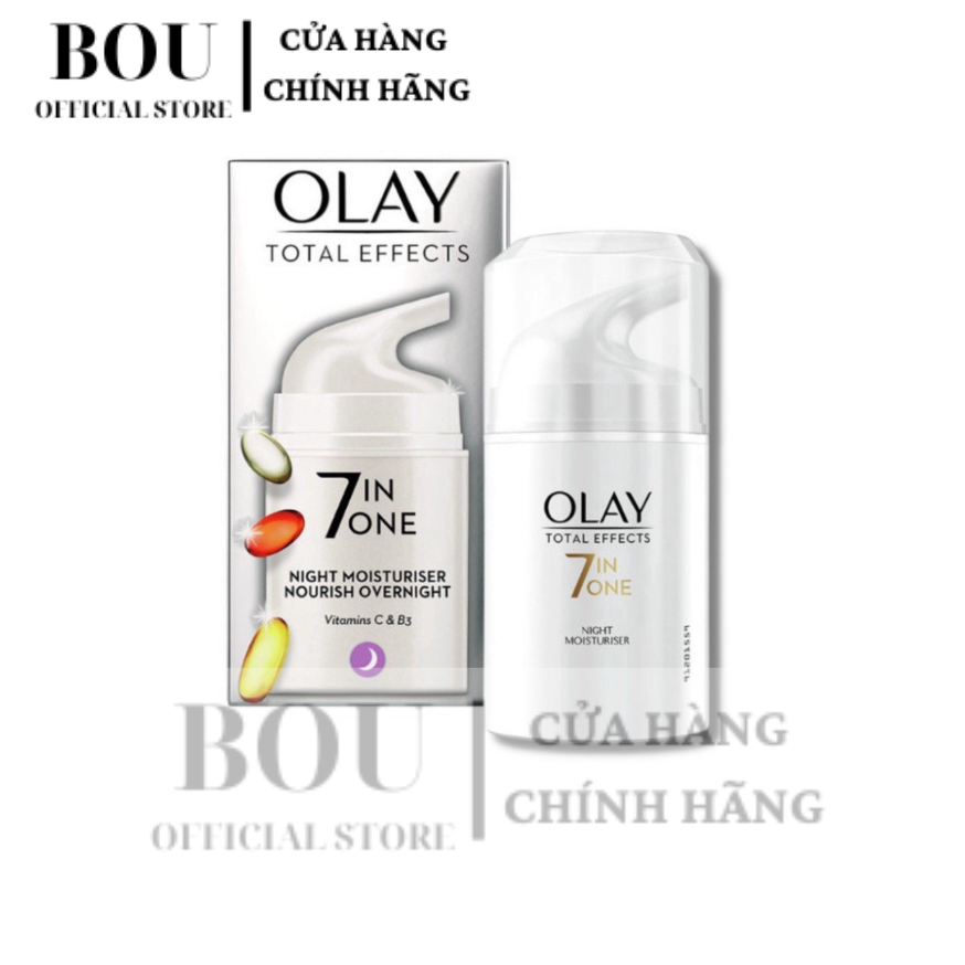 Kem Dưỡng Olay 7 in 1 BAN ĐÊM bản UK chính hãng