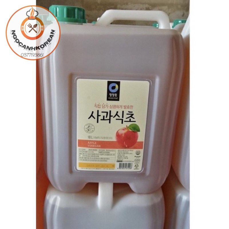 <HOT> Dấm táo Daesang Hàn Quốc 18L