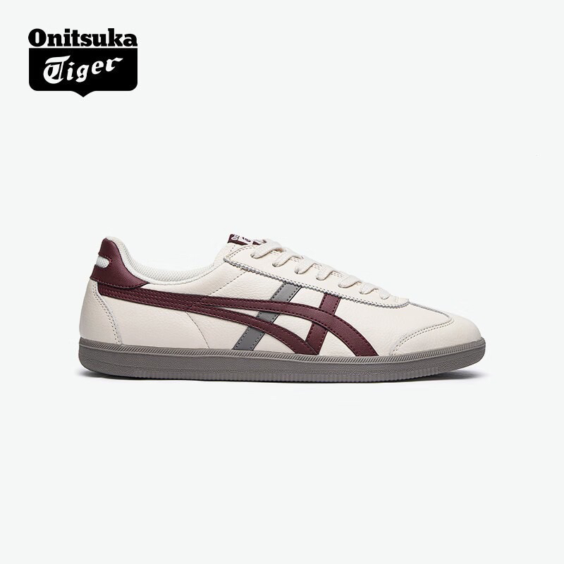 [Chính Hãng] Giày Thể Thao asics onitsuka tiger / onitsuka tiger màu be kem vệt đỏ đậm (Free Ship)