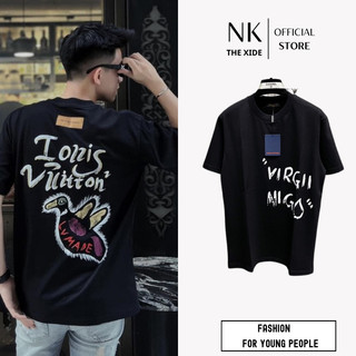 Áo Thun Lv in Vịt Bay dễ thương, Áo Phông cộc tay phom unisex dễ mặc Bông Store