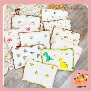 Gối Vuông Viền anchee cho trẻ sơ sinh từ 0M Shopbeho
