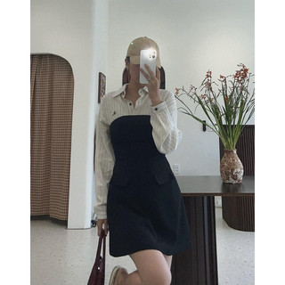Đầm ống đen túi nắp - Mộc Cầm