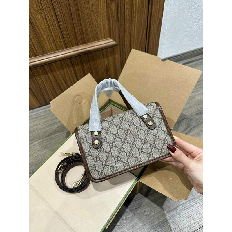 Túi xách nữ G.C hoa hậu sz23cm hàng chuẩn bản cao cấp móc túi mo vịt dập logo 2 đầu 2bocx nam châm video ảnh thật MTA07