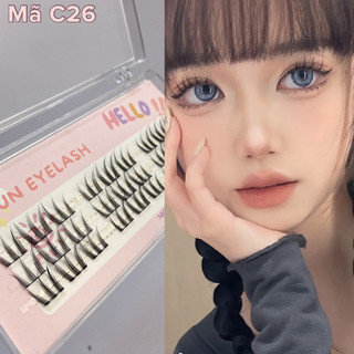 Mi tự nối tự nhiên (tặng kèm keo,nhíp) C26 mã mi siêu mỏng nhẹ,tự nhiên