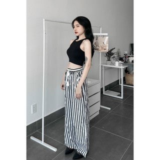 TL588 - Sét Áo Và Quần Sọc Ống Suông Sọc Thẳng Xinh Xắn Shop Tiến Linh
