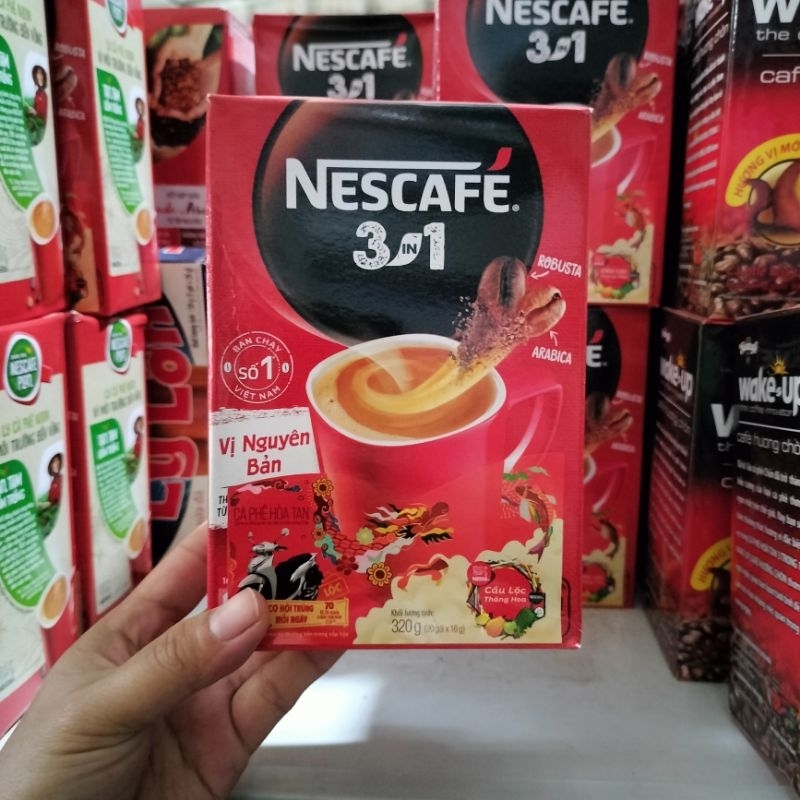 Cà Phê Nescafe 3 in 1 vị nguyên bản có 20 gói 320g