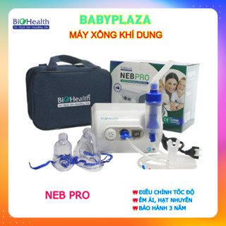 [HỏaTốcHCM] Máy xông khí dung Biohealth NEB PRO, máy xông mũi họng Nebpro điều chỉnh tốc độ - Người lớn và trẻ em