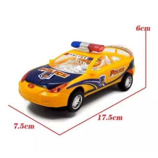 [ĐÈN-NHẠC] Đồ chơi xe cảnh sát chạy pin 18cm