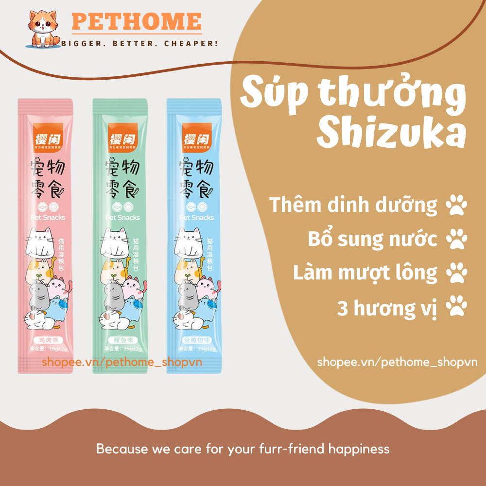 [COMBO 200 THANH] Súp Thưởng Cho Mèo Shizuka, Soup Thưởng Cho Mèo Shizuka