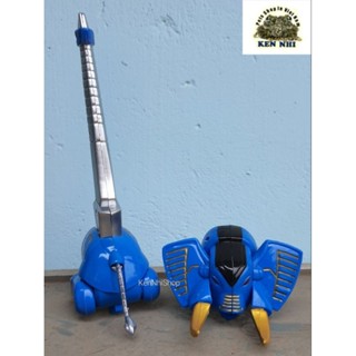  Mô hình đồ chơi siêu nhân gao Gaoranger china. gao voi xanh. 