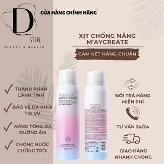 Xịt Chống Nắng Nâng Tông Da M’aycreate