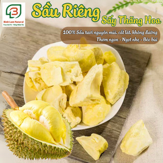Đồ Ăn Vặt - Sầu Riêng Sấy Thăng Hoa - Sầu Riêng Sấy Giòn thượng hạng nguyên múi, cắt lát, không đường Bình Lam Food