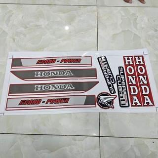 Tem xe honda super cub 50 econo power decal 3 lớp không bay màu