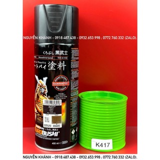 K417-sơn xịt samurai màu xanh lá cây