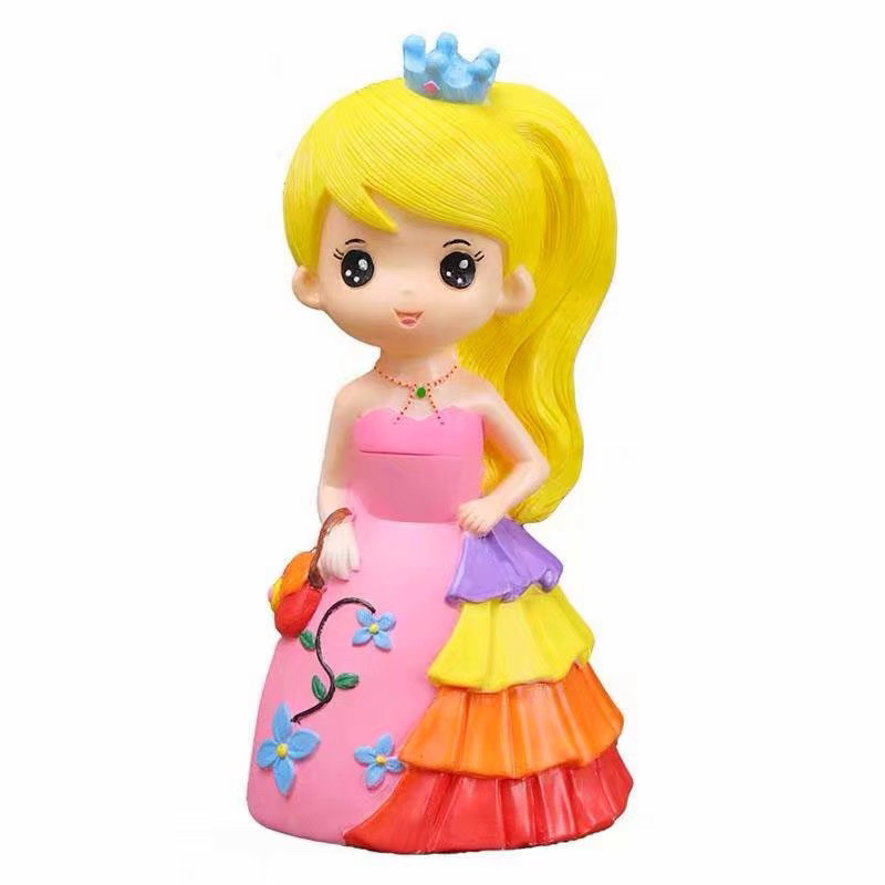 Tượng Tô Màu công chúa thạch cao size lớn 18-23cm