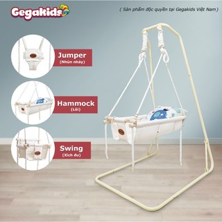 [ Mã Freeship 100K ] Xích Đu GEGAKIDS- ComBo 3 chức năng Xích đu + Nhún Nhảy + Nôi - Mã GGK_L_CC_C