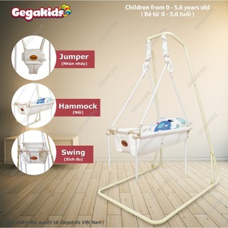 [ Mã Freeship 100K ] COMBO 3 trong 1 - Nôi Nhún Nhảy Xích Đu cho Bé GEGAKIDS - Mã sản phẩm GGK-L-CC-C