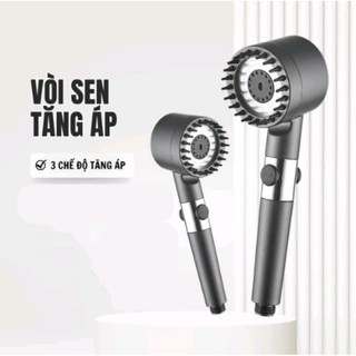 Đầu vòi sen tăng áp massage 3 chế độ