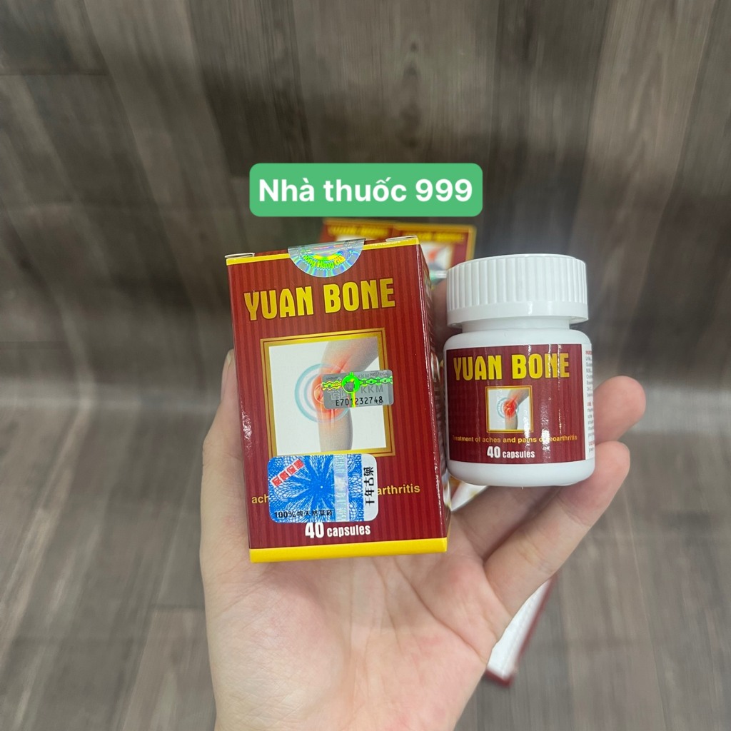 (COMBO 5 HỘP )Viên uống xương khớp Yuan Bone ( hộp 40 viên) Hàng 3 Tem