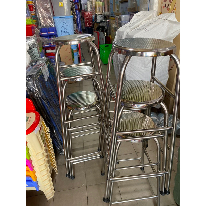 ghế cao inox ,ghế inox cao dày 6 tấc ,8 tấc  ,1m,1m2,1m4, 1m5