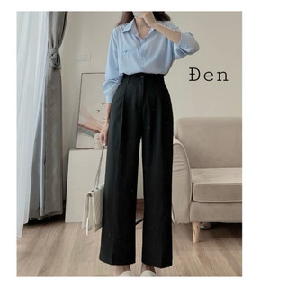 Quần tây quần ống suông 9 tấc vải umi hàn co giãn có bigsize