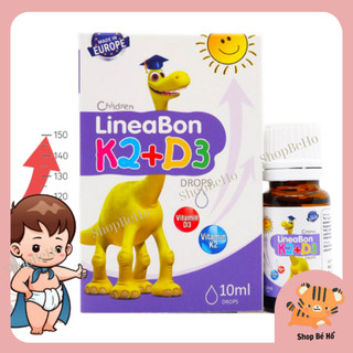 LineaBon K2+D3 - Bổ sung vitamin K2, D3. Tăng cường hấp thu canxi tối đa (Lọ 10ml) Shopbeho