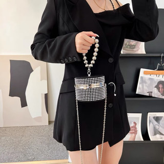 Túi xách tay bling bling mini dự tiệc túi đeo chéo lấp lánh