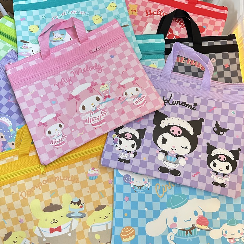 Túi Học Thêm Dáng Ngang Hoạt Hình Sanrio Nhiều Mẫu