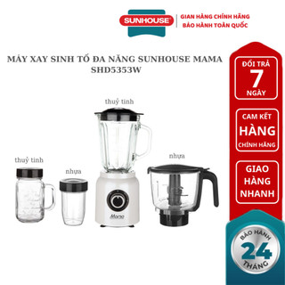 Máy xay sinh tố sunhouse mama shd5353w - bảo hành chính hãng 24 tháng
