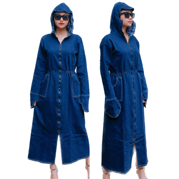 Áo Jeans Chống Nắng Toàn Thân Loại Đẹp Dày Dặn TD155A