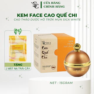 Cao quế chi - face mụn sica white tặng kèm 1 mặt nạ