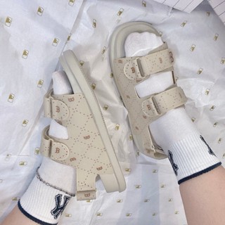 Dép sandal MLB bản cao cấp, Dép quai hậu mlb Nam Nữ bản cao cấp chất liệu da in 3D, full box hót 2023