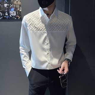 Áo sơ mi nam dài tay from slimfit đang chéo chất vải mago dày dặn mẫu mới cao cấp-KING77FASHION