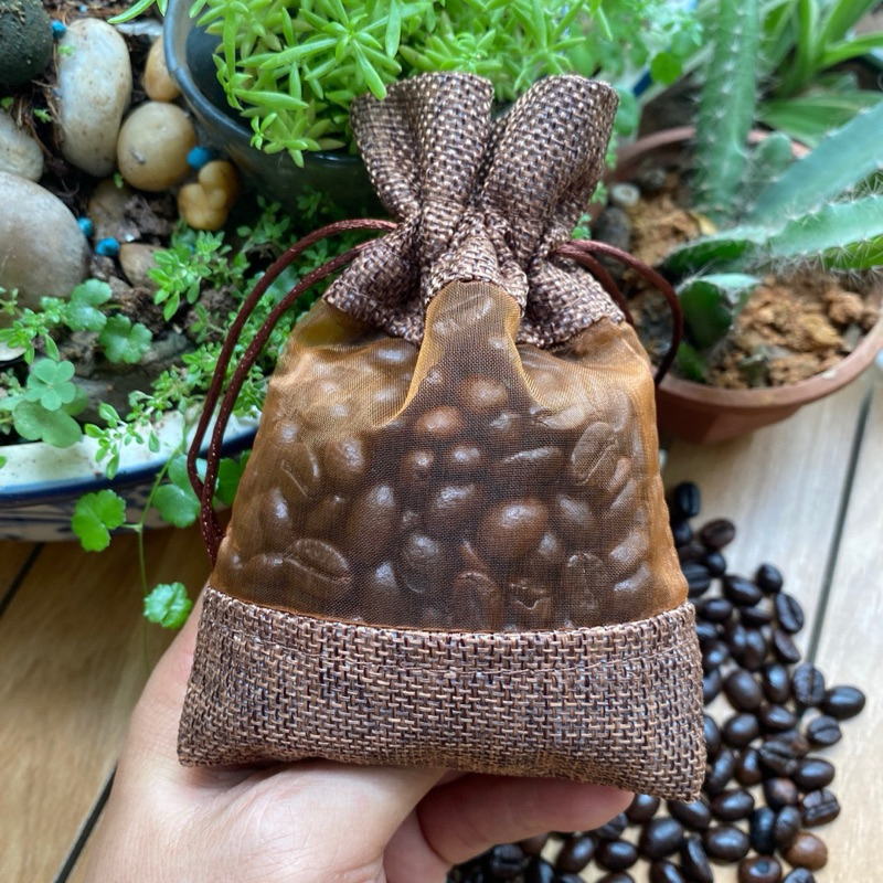 Túi thơm cafe 30g 50g hạt rang nguyên chất hương tự nhiên dễ chịu, khử mùi hút ẩm cho ô tô tủ đồ văn phòng