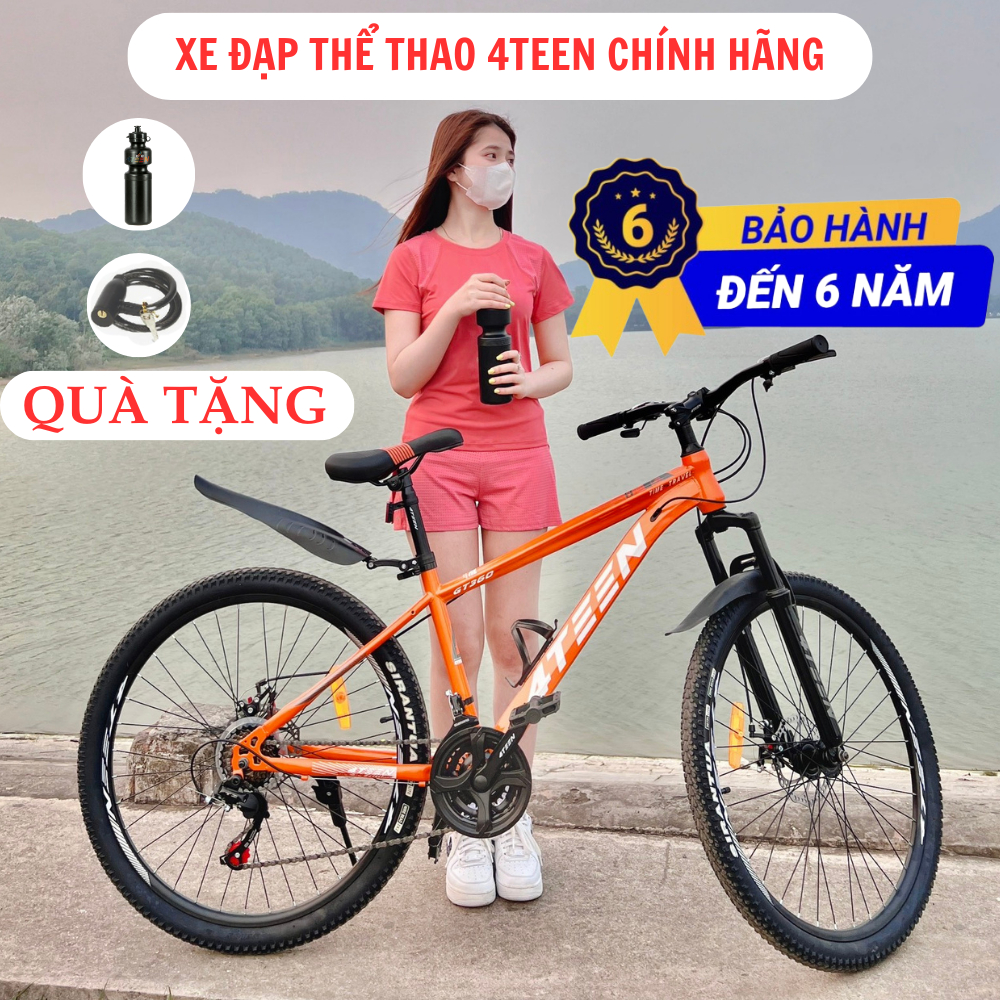 Xe đạp thể thao 4teen 26inch 21 cấp độ chính hãng bảo hành 6 năm