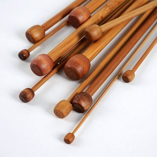 [Bông bán Len] Que đan bằng tre hỗ trợ đan len 25cm