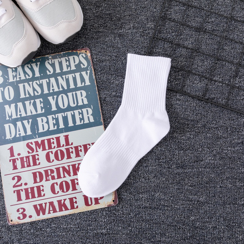 KHUYẾN MÃI tất thể thao cổ cao 16-18cm trơn