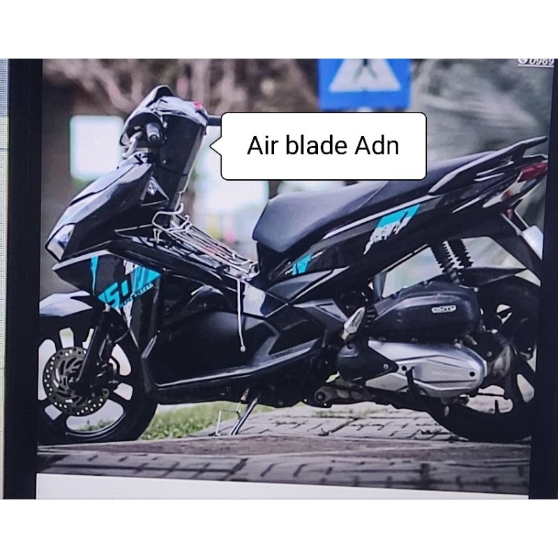 Tem Air blade Xanh Đen Chữ ADN