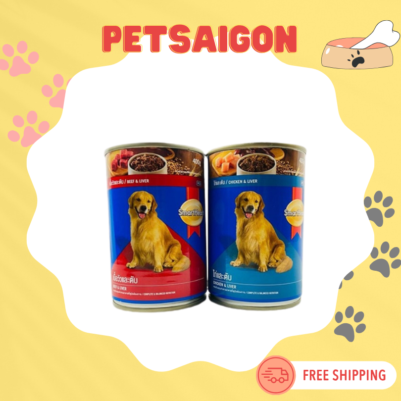 [PATE CHO CHÓ] PATE SMARTHEART CHO CHÓ - LON 400G