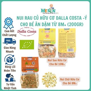 Nui rau củ hữu cơ dalla costa ý cho bé ăn dặm