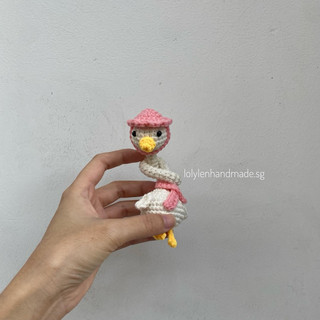 [Crochet-Ảnh thật] Móc khóa vịt cổ dài đan móc thủ công bằng len