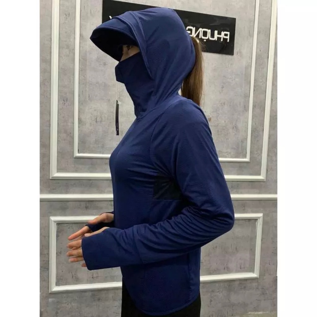 [38-80kg] Áo chống nắng nữ 2 lớp vải kim cương thoáng mát hàng loại 1 thiết kế che trán,vành mũ chống nắng,co giãn 4c | BigBuy360 - bigbuy360.vn