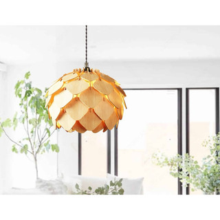 Đèn gỗ thả trần , đèn gỗ hình cầu nón , đèn gỗ trang trí, đèn cầu